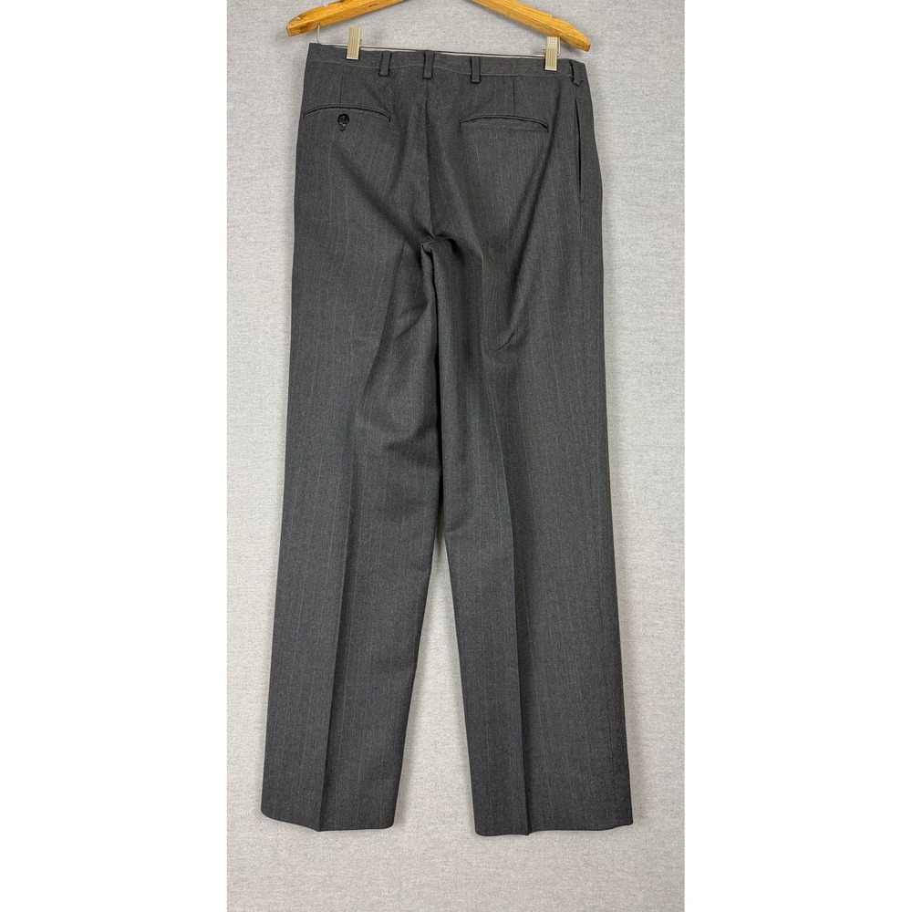 Christian Dior Monsieur Vintage 2pc Suit 40R 31x30 Gray Pinstripe Wool USA Made - Picture 12 of 15